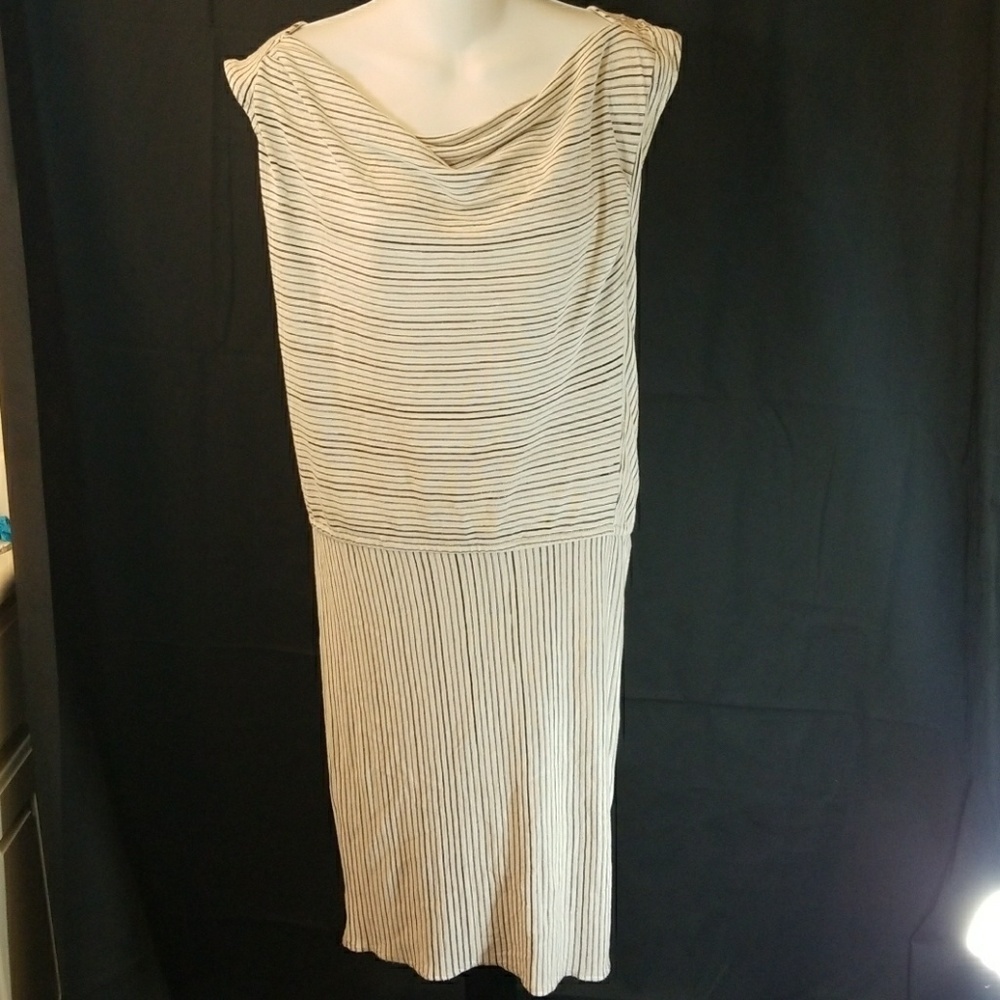 Derek Lam sleeveless dress striped slouch neck XS
